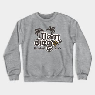 Slam Diego, Retro - Yellow Crewneck Sweatshirt